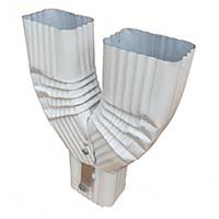 Diverter Aluminum Y-Funnel 2x3 -LG White 200