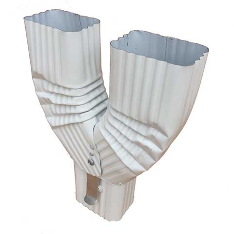 Diverter Aluminum Y-Funnel 2x3 -LG White 420