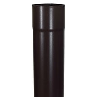 Downspout Galv Plain Round Euro Steel Dark Bronze 200x
