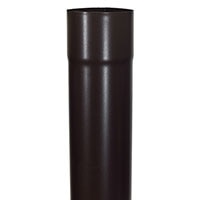 Downspout Galv Plain Round Euro Steel Dark Bronze 200x