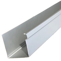 Gutter Alum .032 6" Commercial Box Kynar Finish 200