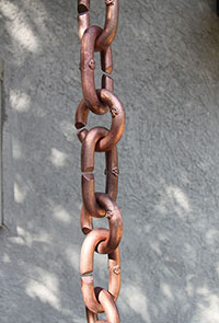 Rain Chain Copper Cast Links 200