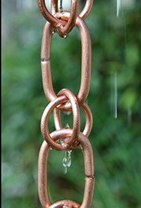 Rain Chain Copper Link And Loop Beauty 200