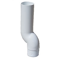 Well Outlet PVC 2.5" Round White 200