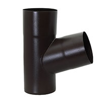 Y Connector Copper 18oz. 4" Plain Round European Dark Bronze 72 200x