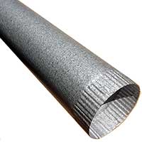 Downspout Galvalume 4" Plain Round 200x