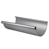 Gutter Galv 24g Painted 6" European Half Round Natural Grey 200x