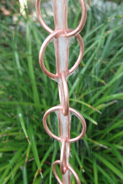 Rain Chain Copper Zen Loop 420