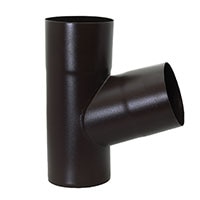 Y Connector Galv 24g 4" Plain Round European Dark Bronze 200x