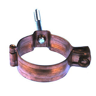 pipe bracket copper 4" rd. 320x