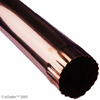 Downspout Copper 16oz. 3" Plain Round 320x